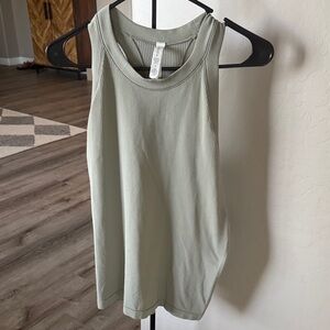 Athleta size xlarge Ribbed racer back Tank Top - Sage Green